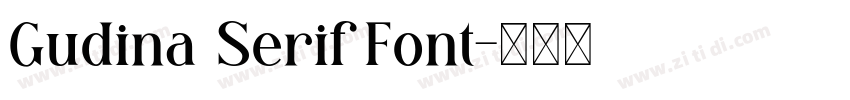 Gudina Serif Font字体转换